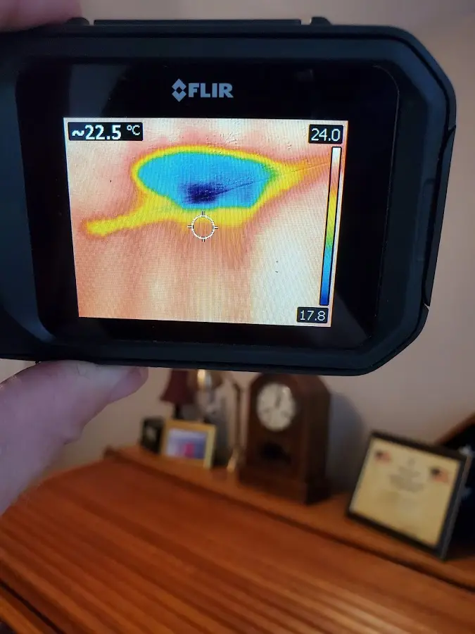 Thermal imaging inspection for water damage in College